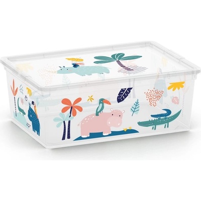 KIS Бяла пластмасова детска кутия за съхранение 37x26x15 cm C Box Style - KIS (258931)