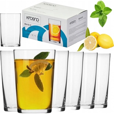 Krosno Poháre na kávu a čaj 6 x 250 ml