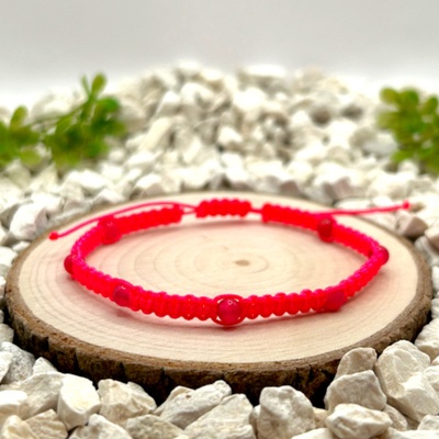 Certom Macramé náramek s růžovým achátem 0275