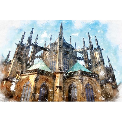 DIMEX ART Флизелинов фототапет готическа катедрала 375 x 250 см