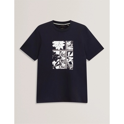 Ted Baker Тениска Ted Baker Men's Box Print Regular Fit T-Shirt - Navy
