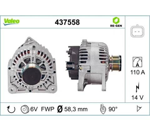 Alternátor VALEO 437558