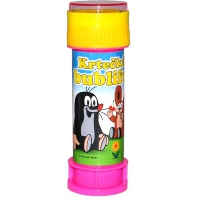 Krtkov bublifuk s hrkavkou žltý 50ml