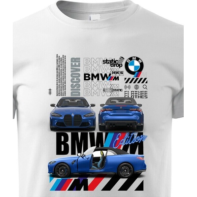 Dětské tričko BMW M4 Bílá Canvas tričko Bezvatriko.cz 2366