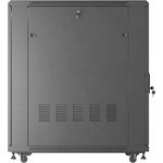 Lanberg Rack Cabinet 19" Free-Standing 22U/600X1000 (FlAT Pack) With Mesh Door Black (FF01-6022-23B) - gtcomputers