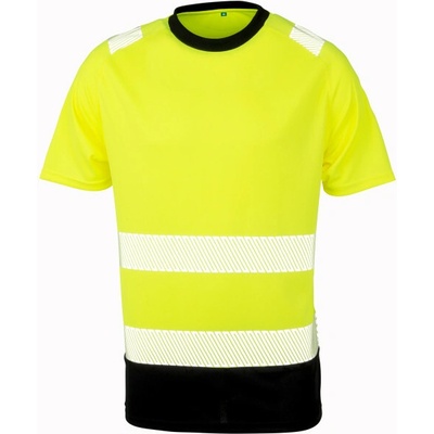 Result Tričko R502X bezepčnostní výstražné krátký rukáv fluorescent Žlutá fluorescent/černá L-XL
