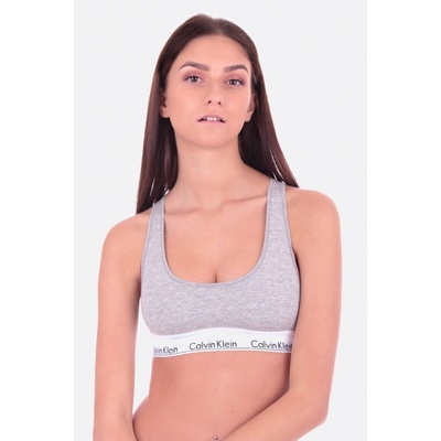 Calvin Klein Bralette Unlined šedá