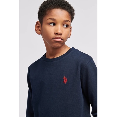 U. S. Polo Assn U. S. Polo Assn. суичър за деца от памук (USP2427)
