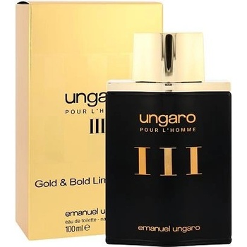 Emanuel Ungaro III Gold & Bold toaletní voda pánská 100 ml