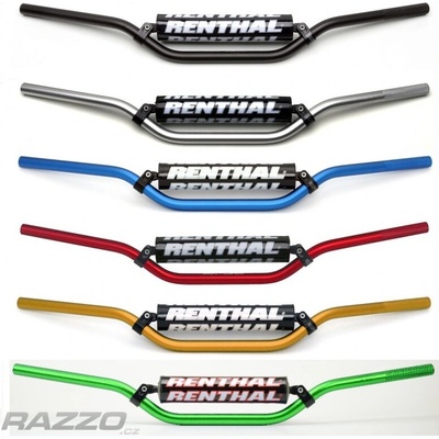 Řídítka Renthal 971-08 Carmichael / Honda CRF / Kawasaki KXF Modrá