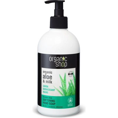 Organic shop Organické zjemňujúce tekuté mydlo na ruky Barbadosské aloe 500 ml