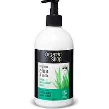 Organic shop Organické zjemňujúce tekuté mydlo na ruky Barbadosské aloe 500 ml
