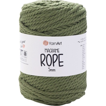 YARNART Macrame Rope 5 mm 5 mm 85 m 787 Olive Green юта (Macrame Rope 5 mm 787)