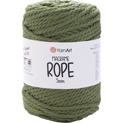 YARNART Macrame Rope 5 mm 5 mm 85 m 787 Olive Green юта (Macrame Rope 5 mm 787)