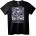 NOONEBRAND Тениска с тежък метъл Коледен Дядо Коледа - 2XL, Black