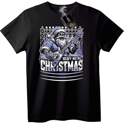 NOONEBRAND Тениска с тежък метъл Коледен Дядо Коледа - 2XL, Black
