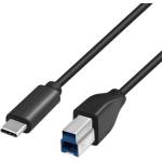LogiLink Кабел Logilink USB 3.2 Gen1 Type-C, C/M-USB-B/M, черен, 2 м