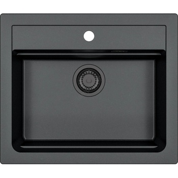 Alveus 1148162 - Кухненска мивка ATROX 59x50 см гранит/черен (AV0007)