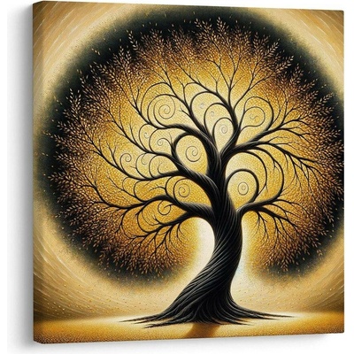 Obraz zlatý strom života - 40x40
