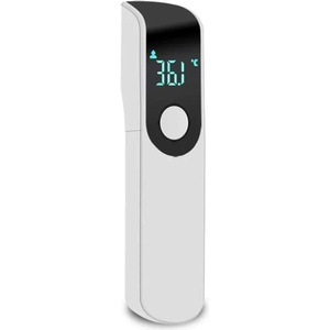 Planet Tech Дигитален термометър Planet Tech с LCD дисплей, Безконтактен, За деца и възрастни, Бързо измерване, Висока прецизност, Бял (Planet Tech 35) Термометър