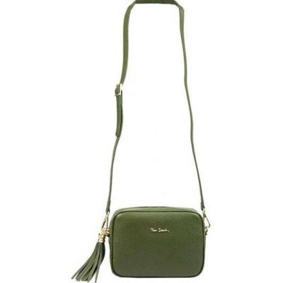 Pierre Cardin kožená crossbody kabelka L1501 zelená