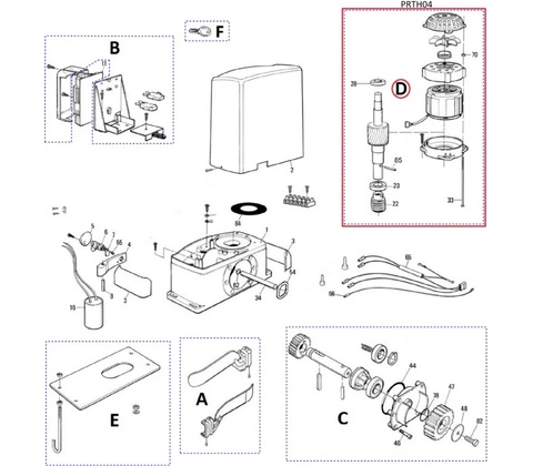 PRTH04 kit motora pre Thor1500