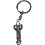  Метален ключодържател пенис, закачлив дизайн - Silver Metal Penis Keychain (D-245410)