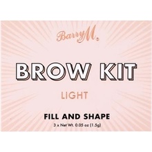 Barry M Brow Kit set a paletka na obočie Light 4,5 g