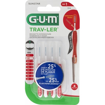 G.U.M Trav-Ler medzizubné kefky 0,8 mm 4 ks