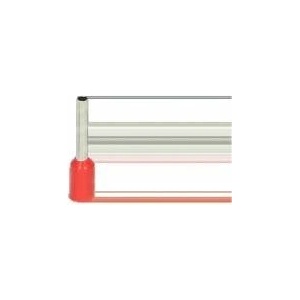 ORNO GROUP Insulated sleeve, maximum section 1mm? , length of copper sleeve 10mm, Blister 25 pcs