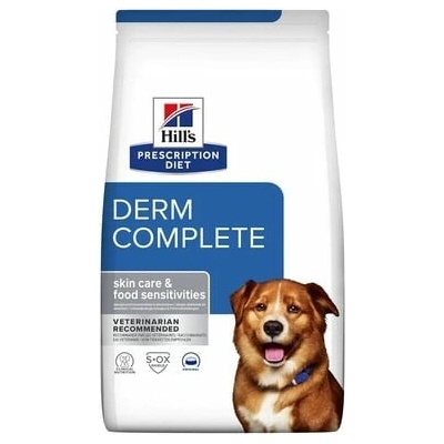 Hill's Prescription Diet Derm Complete Environmental/Food Sensitivities s ryžou a vajíčkom 4 kg