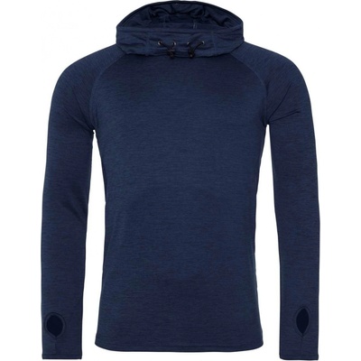 Just Cool pánské tričko s kapucí Cowlneck námořnický modrý melír