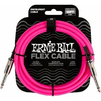 Ernie Ball Flex Instrument Cable Straight/Straight 3 m Директен - Директен Инструментален кабел (P06413)