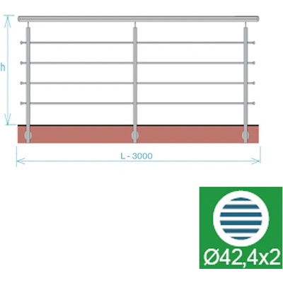 EKOfence Nerezové zábradlie BR 14247