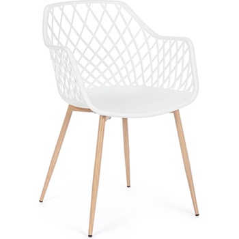 Bizzotto СТОЛ optik 58x54x85, 5 БЯЛ (0733414)