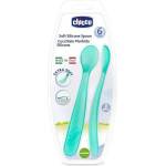 Chicco Меки силиконови лъжички Chicco - Сини, 2 броя (N0416)