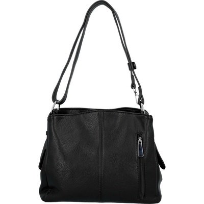 Trendy dámská koženková crossbody kabelka Julianna černá