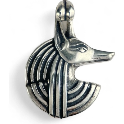 Drakkaria ANUBIs egyptský Bůh Přívěsek stříbrný P7536