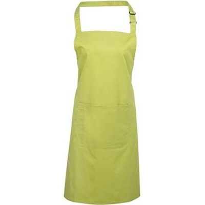 Premier Workwear Pracovní zástěra za krk s kapsou PR154 Lime Pantone 382 72x86cm