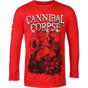 Plastic head мъжка тениска с дълъг ръкав cannibal corpse - pile of skulls - red - plastic head - ph11618ls