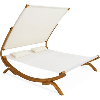 Garden Point Двуместна градинска лежанка Fiji Garden Point, бяла (GAP355)