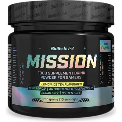 BioTechUSA Mission | Powder for Games [210 грама] Студен лимонов чай