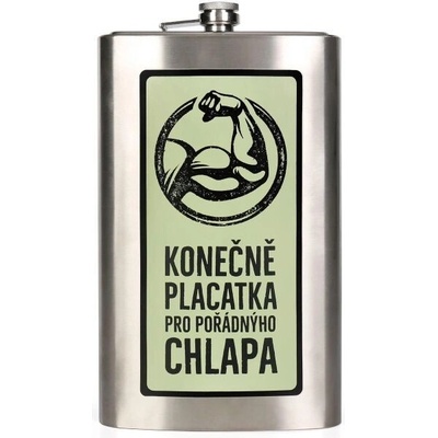 ALBI KONEČNĚ PLACATKA PRO POŘÁDNÝHO CHLAPA Megaplacatka stříbrná UNI