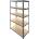 СТЕЛАЖ МЕТАЛЕН 5х175кг РАФТА MDF 180х90x40см (54531)