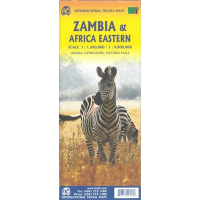 ITMB Publishing mapa Zambia 1:1,5 mil. ITM