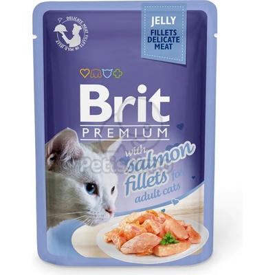 Brit Premium Cat Jelly - Salmon Fillets 6 x 85 г