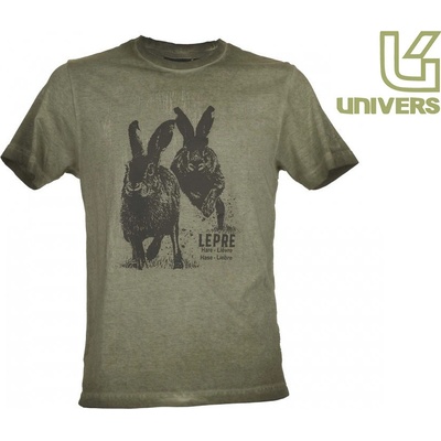 Tričko Univers lovecké krátký rukáv Zajíc