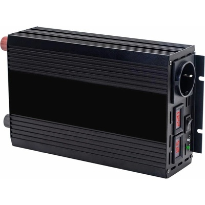HOULI Power Inverter 12V/230V, 2000W/4000W, čistá sínusoida, 1 zásuvka HPZD0020U 12V/50Hz/230V/EU