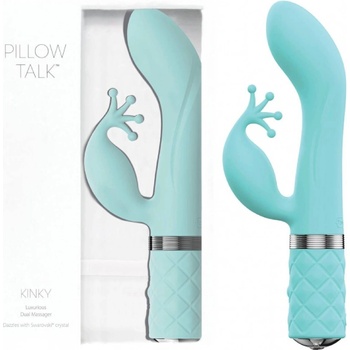 ostatní Pillow Talk Kinky teal - vibrator de lux pentru punctul G cu stimulare clitoridiană