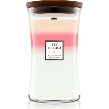 WoodWick Trilogy Blooming Orchard ароматна свещ 609.5 гр